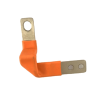 Barre omnibus en cuivre pour véhicules électriques, barre omnibus de batterie, barre omnibus en cuivre flexible laminée sur mesure, barre omnibus en cuivre flexible isolée