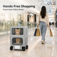 Poussette pour animaux de compagnie automatique de luxe, portable, silencieuse, résistante à l'eau, en maille, durable, sécurisée, stable, pour l'extérieur, avec capteur