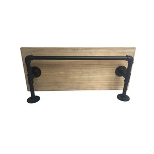 Estante <span class=keywords><strong>de</strong></span> metal <span class=keywords><strong>para</strong></span> tuberías con perchero <span class=keywords><strong>de</strong></span> <span class=keywords><strong>madera</strong></span>, montado en la pared, 10 ganchos <span class=keywords><strong>para</strong></span> colgar mochilas, abrigos, <span class=keywords><strong>toallas</strong></span> y sombreros, 16 pulgadas, natural - Product Image 4