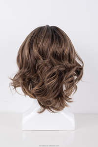 Perruque Lace Front Transparente Ella Balayage Marron pour <span class=keywords><strong>Cheveux</strong></span> Humains, Perruque 4x4 Skin Top pour Femmes, <span class=keywords><strong>Cheveux</strong></span> Remy Ondulés Naturels pour Volume - Product Image 4