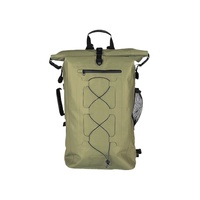 Sac à dos étanche en PVC avec fermeture à enroulement, valve d'air et design flottant pour la pêche en rivière, la natation et les activités nautiques