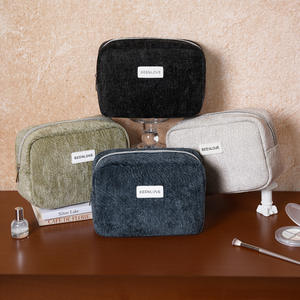 Bolsa de Maquillaje Beenlove, Estuche Cosmético Portátil Multiusos, de Viaje, Color Negro, Gris, Cian y Caqui - Product Image 2