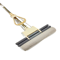 Serpillière éponge PVA absorbante à main libre pour ménage magique Serpillière à poignée magique extrudée à double rouleau durable