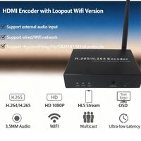 Mini Codificador de Video Digital para Transmisión Multimedia con WiFi, Salida HD en Bucle, 1080p60, H.264/H.265, Codificador en Vivo para Transmisión IPTV
