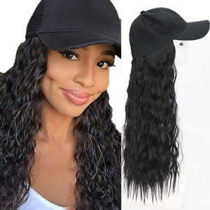 Perruques <span class=keywords><strong>chapeau</strong></span> pour femmes, cheveux longs bouclés, effet permanente au maïs, volumineuses, douces et de bonne qualité, <span class=keywords><strong>prix</strong></span> de gros usine - Product Image 2