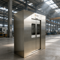 Douche d'air à induction intelligente en acier inoxydable haute efficacité pour salle blanche, personnalisée pour abattoir de viande