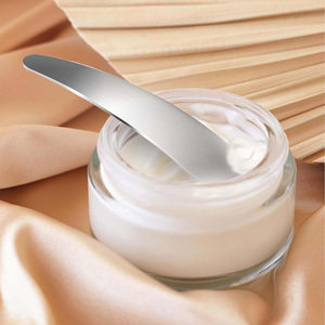 Biểu Tượng Tùy Chỉnh Matte Kết Thúc Tùy Chỉnh Sáng Bóng Bạc Mini Mặt Kem Kim Loại 304 Thép Không Gỉ Trang Điểm Mỹ Phẩm Muỗng Thìa - Product Image 6