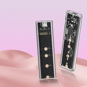 双协议便携式透明 M2 NVME & NGFF SSD 外壳 <span class=keywords><strong>M</strong></span>.2 转 USB 3.1 Type-C <span class=keywords><strong>M</strong></span>-key 外置 SSD 保护壳 - Product Image 5