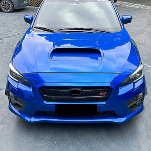 Subaru WRX STI Front Bumper Side Spoiler ABS Piano Black Carbon Fiber Texture Adhesive <b>Decal</b> 2015-2021 - Product Image 3