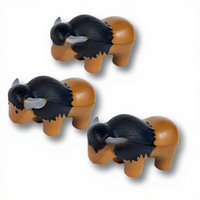 Balle anti-stress personnalisée en mousse PU de haute qualité en forme de Yak, jouet promotionnel, jouet animal souple, modèle BULL
