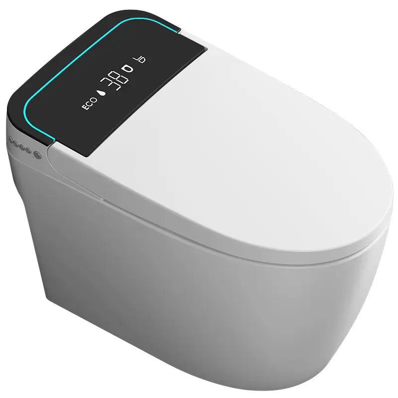 Ebest Smart Toilet Bowl Seat Auto Dual Flush Assento Aquecido Secador De Ar De Água Quente Alongado WC Para O Banheiro