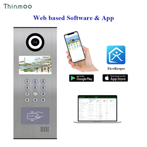 Thinmoo 4.3 inch màn hình cáp Ethernet/4 gam RFID IC mật khẩu thẻ mã QR kiểm soát truy cập <span class=keywords><strong>Video</strong></span> <span class=keywords><strong>intercom</strong></span> thông minh <span class=keywords><strong>Video</strong></span> Doorphone v533 - Product Image 3