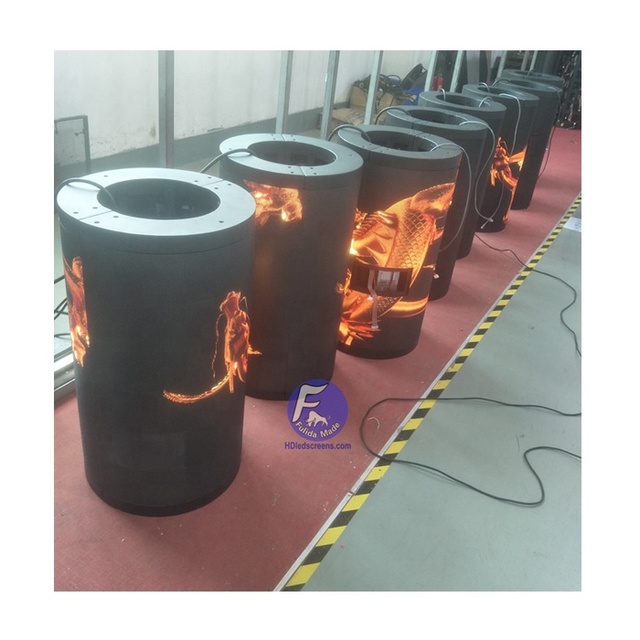 Led Wall Display Flexible led screen hot sales Curved Flexible Led Display Screen For Cylindrical Column