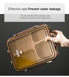 Bán Chạy Nhất Lò Vi Sóng An Toàn Bento <span class=keywords><strong>Box</strong></span> Pp Nhựa Kín Hộp Ăn Trưa 4 Ngăn Tiffin Hộp - Product Image 4