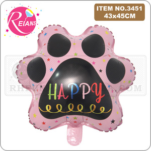 Palloncini a forma di osso di alluminio palloncini in elio palloncini con stampa di zampa di <span class=keywords><strong>cane</strong></span> per animali domestici <span class=keywords><strong>cane</strong></span> lascia che i fornitori di feste di compleanno Pawty - Product Image 3