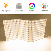 Panneau lumineux LED flexible en rouleau personnalisable, ultra fin, haute densité, 320 LED, multicolore, matrice lumineuse