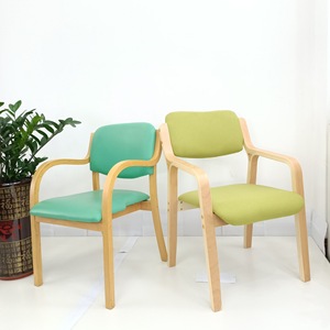 Sillón de madera maciza con asiento tapizado para sala de estar y comedor, uso para adultos y personas mayores - Product Image 1
