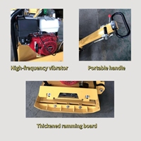 Compacteur à plaques vibrantes robuste, portable et efficace Compacteur à plaques réversible Compacteur à plaques diesel