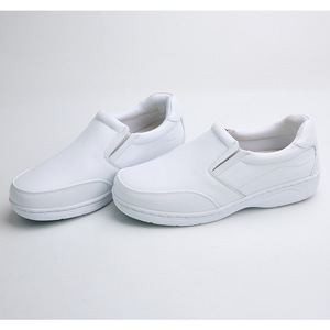 Scarpe da donna e uomo Comfort pelle bianca da infermiera 2608 larga uniforme medica ospedaliera - Product Image 4