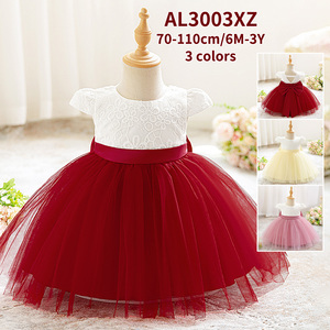 MQATZ gran oferta diseño <span class=keywords><strong>Floral</strong></span> niño vestido cuello redondo niños princesa vestido para cumpleaños bodas fiestas Casual AL3003XZ - Product Image 4