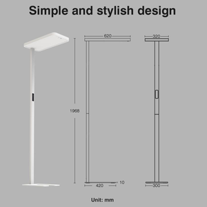 Hiện đại tối giản LED văn phòng công nghiệp làm việc Đèn sàn miễn phí đứng Nhôm Cơ thể văn phòng Ánh sáng lịch thi đấu - Product Image 6