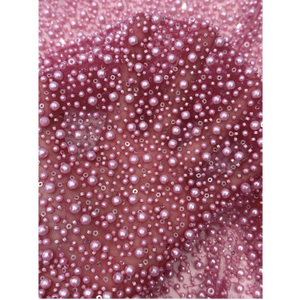 Yz Bán Buôn Nặng Đính Cườm Sequin Vải Embroideru Sản Xuất Sang Trọng Dresses Đính Cườm Ren Vải Cho Đám Cưới - Product Image 1