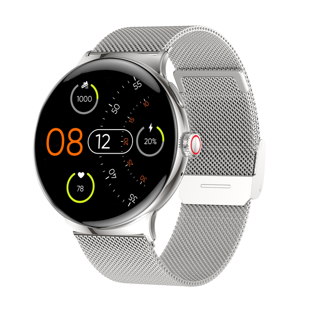 2024 AMOLED Smartwatch Full Touch Screen 2-in-1 Unisex Sports Fitness & Activity Tracker IP68 Waterproof 3ATM for IOS Android