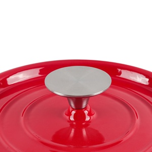 <span class=keywords><strong>Casserole</strong></span> compatible avec plusieurs poêles pour four hollandais en fonte émaillée en métal de <span class=keywords><strong>5L</strong></span> pour soupe - Product Image 5