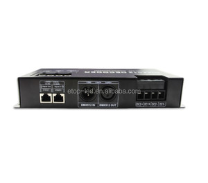 24 canaux RVB DMX 512 <span class=keywords><strong>Décodeur</strong></span> Avec Affichage Numérique 72A Gradateur, RJ45 contrôleur dmx - Product Image 2