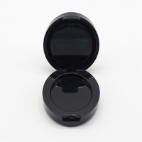 Boîtier compact rond rechargeable et tendance pour fard à joues, fard à paupières, poudre pressée, avec miroir intégré