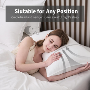 Almohadas Firmes para Hotel, Almohadas Refrescantes para Dormir de Lado y Boca Arriba, Relleno Alternativo a Plumón, 20 x <span class=keywords><strong>28</strong></span> Pulgadas - Product Image 6