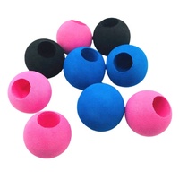 Boule de mousse Eva de haute densité, Logo personnalisé, boule d'antenne avec trou pour jouet, 5 pièces