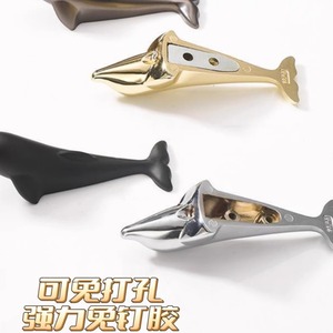 Dolphin Wall Hooks Adhesive No Drilling Required Novelty Coat Rack Decorative Animal Shape Easy Install - Product Image 4