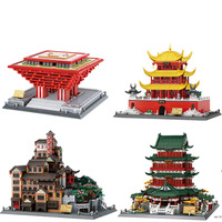 Wange 7210-14 Chongqing Hongyadong Architecture blocs de construction modèle assemblage jouet pour adolescents 800 + pièces en plastique