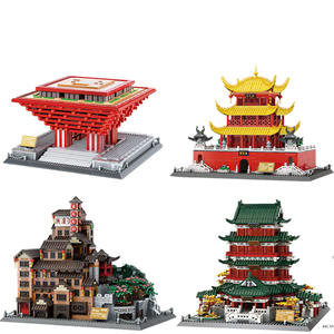 Wange 7210-14 Chongqing Hongyadong Architecture Building <b>Blocks</b> Model Assembly Toy For Teenagers 800+ Pieces - Product Image 3