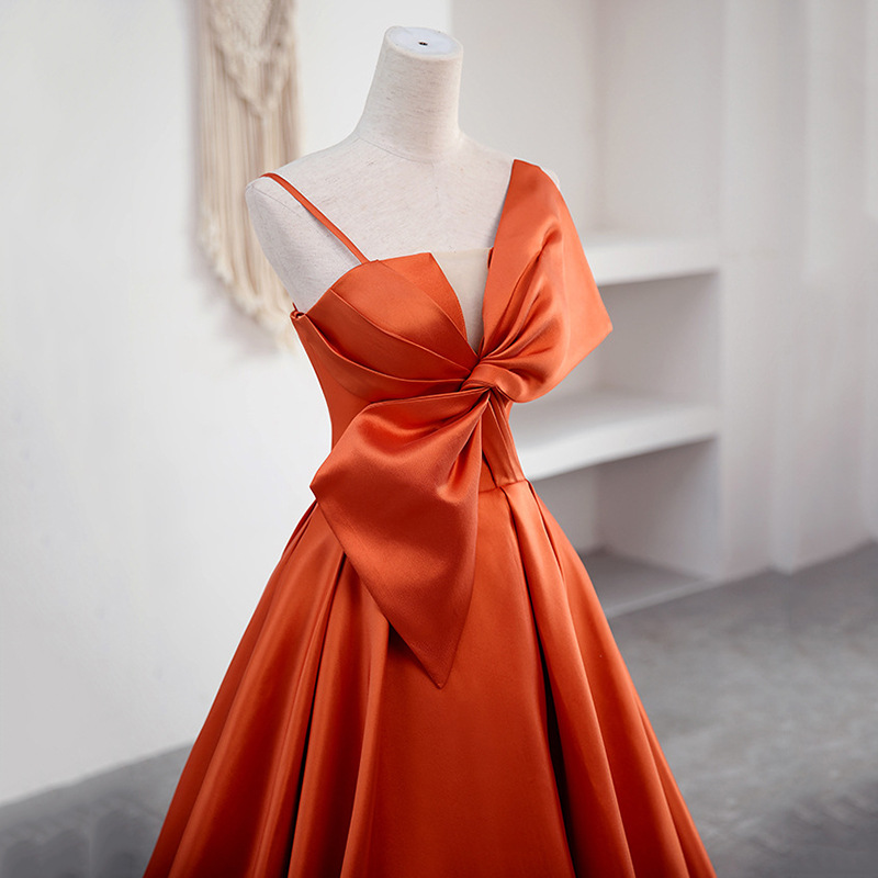 orange gown
