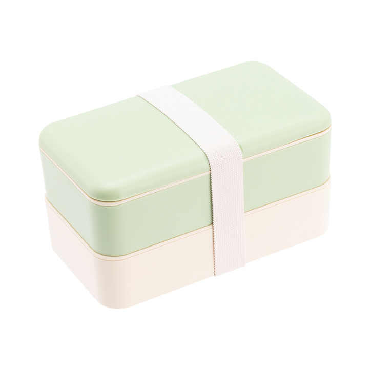 ICEN A07 Double-layer Lunch Box Healthy Material Food Storage Container Fresh-keeping Box Microwave Tableware Lunch Box