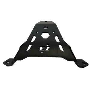 Customize Fabrication Aluminum Steel Laser Cutting Bending Brackets Sheet Metal Parts black powder coating