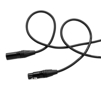 Câble de connexion professionnel pour caméra XLR 3 broches, 120 mm, blindé et tressé, à faible bruit, très vendu en usine