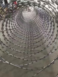 Alambre de púas de acero galvanizado tipo concertina BTO22 BTO30 CBT60 de alta resistencia para seguridad - Product Image 5