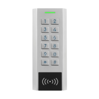 Contrôleur d'accès autonome RFID 125 KHz AC/DC 12-28 V pour extérieur avec clavier rétroéclairé en métal pour porte simple