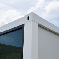 Conteneur maritime aménagé en acier détachable et personnalisable de 20 pieds, design moderne, étanche et résistant au vent, pour habitation, garantie 2 ans