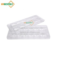 Barquette en plastique transparente pour macarons, 12 compartiments, emballage en blister, boîte de présentation en PET transparent pour desserts et biscuits