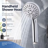 Pommeau de Douche Pluie Portable avec Modes Multiples, Pression Améliorée, Fixation Murale, Installation Facile pour Usage Domestique