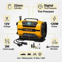 Compresseurs d'air portatifs pour gonflage de pneus, alimentation 12V DC pour utilisation automobile