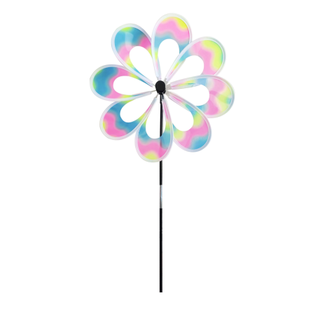 Переливающийся цветочный Спиннер, пластиковая игрушка-колесо для подростков, Переливающаяся пластиковая детская ветряная мельница, игрушка, Спиннер для земли