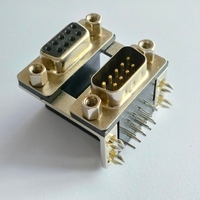 Usine personnalisée mâle femelle 90 180 degrés d-subminiature Vga Base D sous-connecteur soudure électrique D-sub connecteur