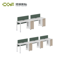 Bureau d'ordinateur modulaire à 3 tiroirs avec montage facile, design moderne, mobilier de bureau