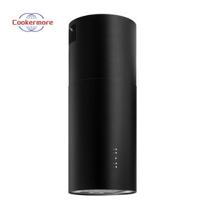 <span class=keywords><strong>Campana</strong></span> <span class=keywords><strong>Extractora</strong></span> de Humo Cilíndrica Blanca Moderna para Cocina, Montada en el Techo, para Cocina tipo Isla - Product Image 3