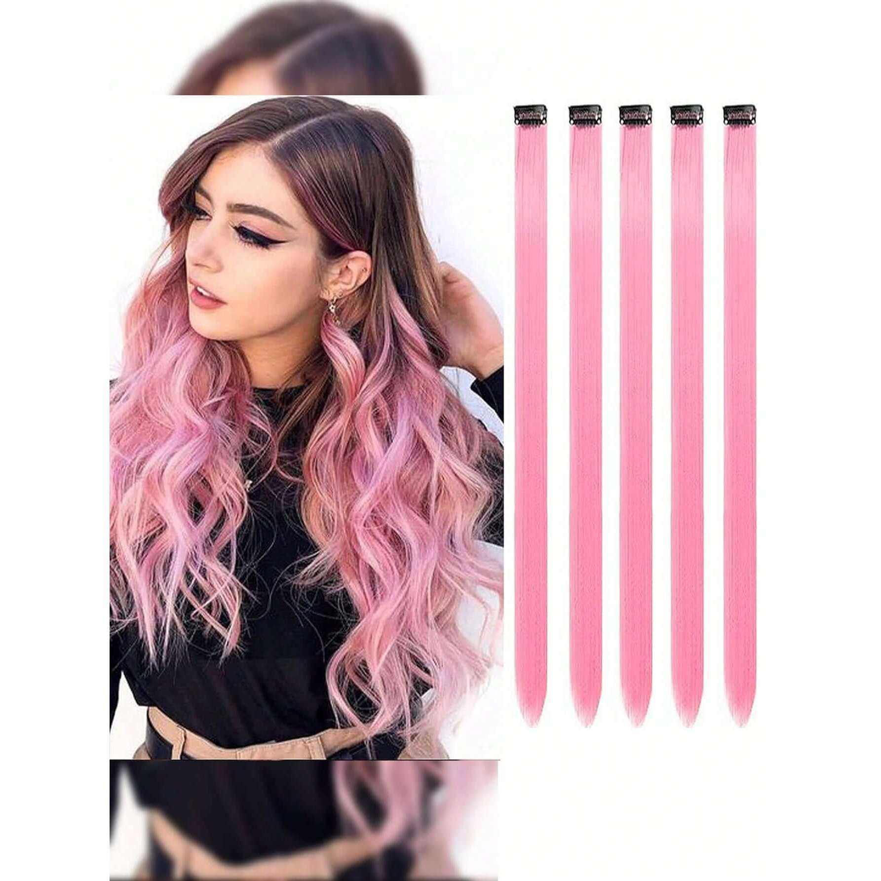 สีชมพู [60ซม.] แพ็ค 5 ชิ้น